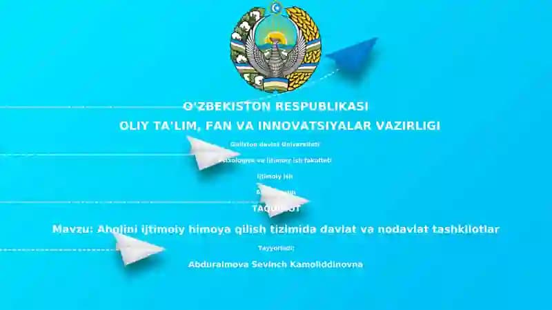 Aholini ijtimoiy himoya qilish tizimida davlat va nodavlat tashkilotlar
