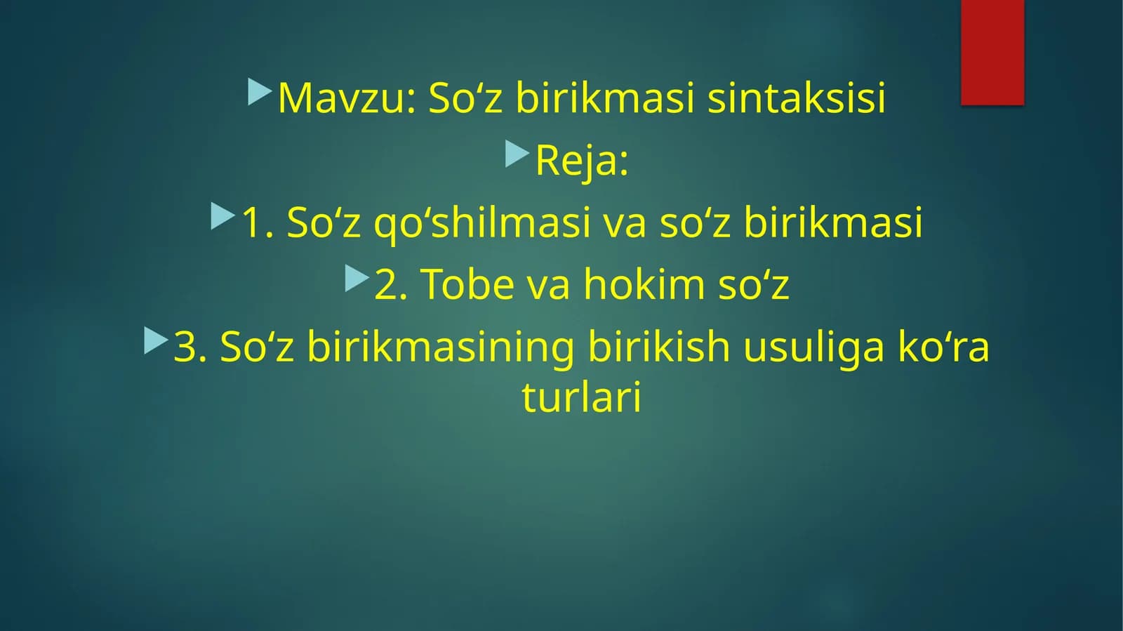 So‘z birikmasi sintaksisi