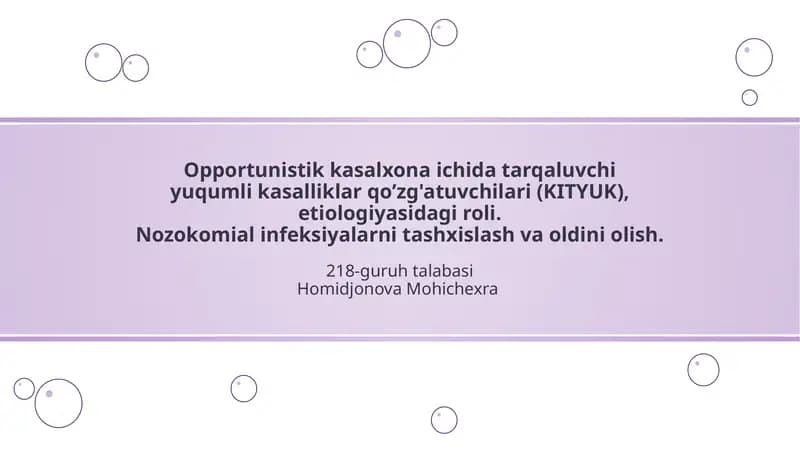 Nozokomial infeksiyalari