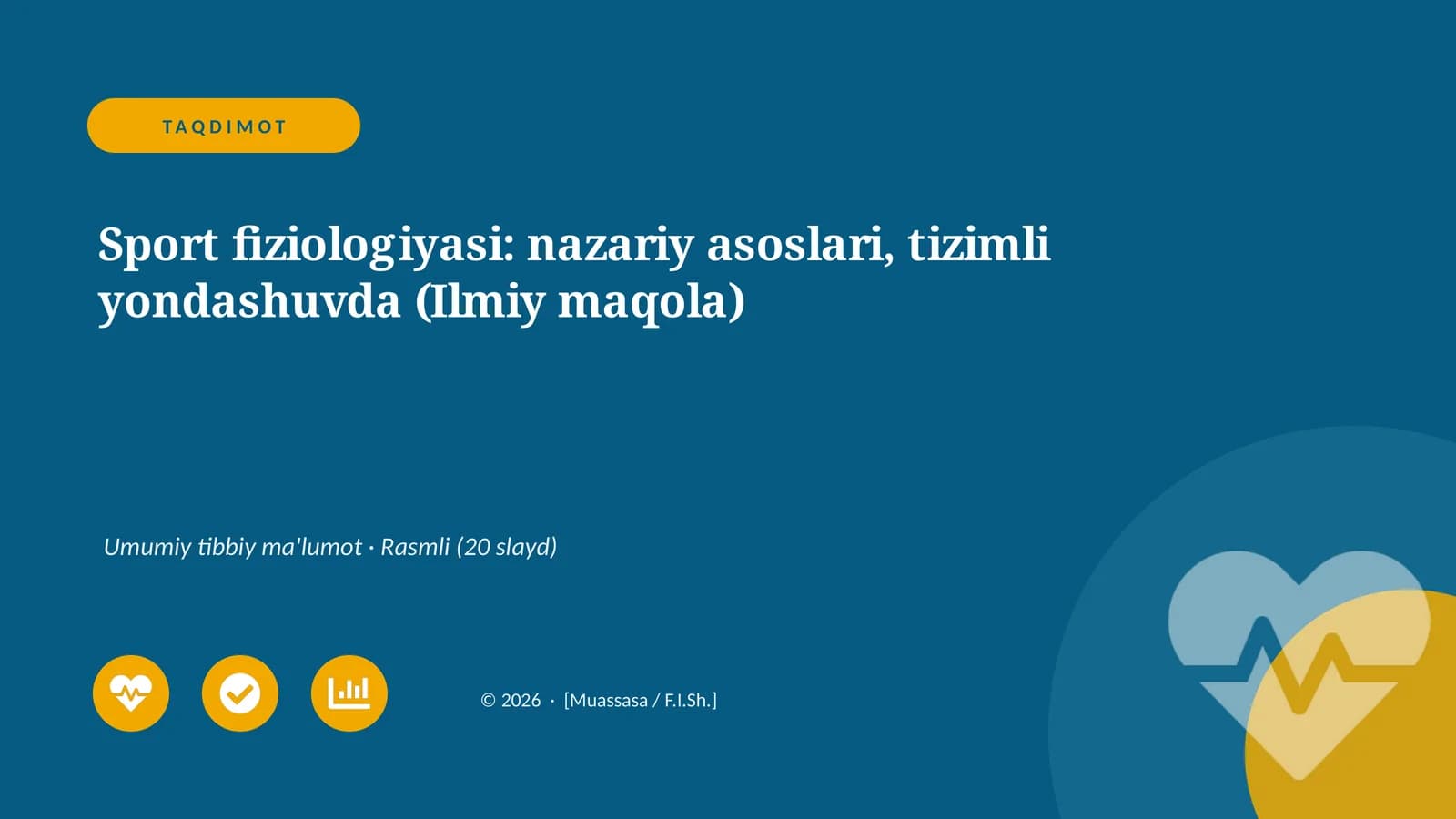 Sport fiziologiyasi: nazariy asoslari, tizimli yondashuvda (Ilmiy maqola)