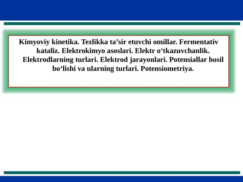 Kimyoviy kinetika