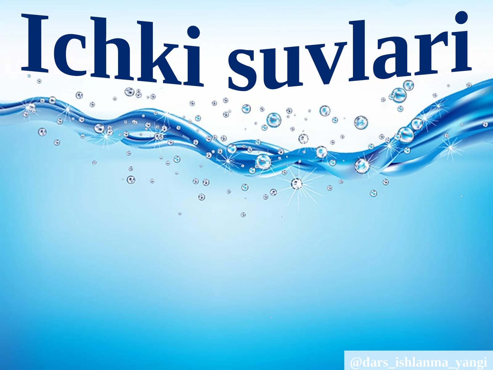 Ichki  suvlari