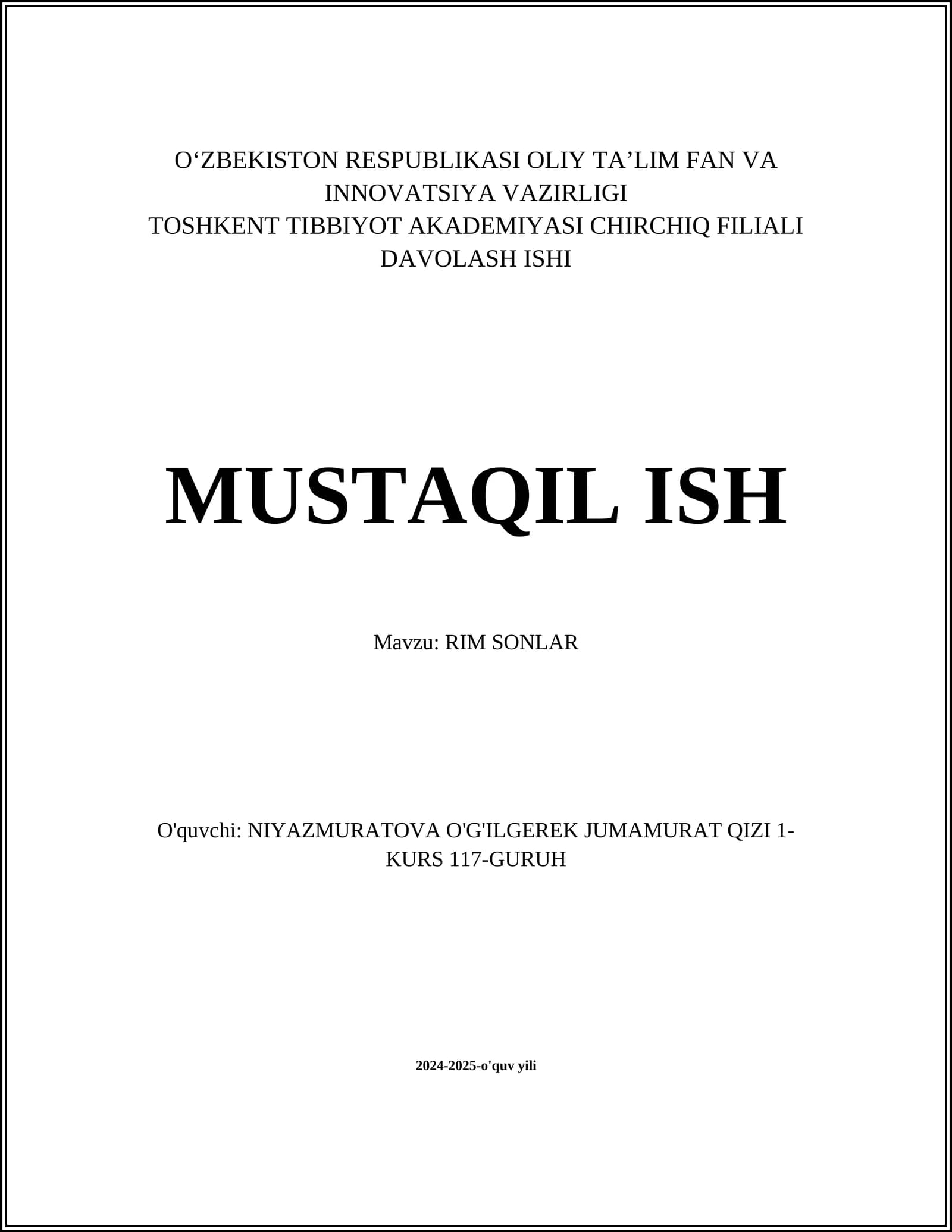 Rim sonlari
