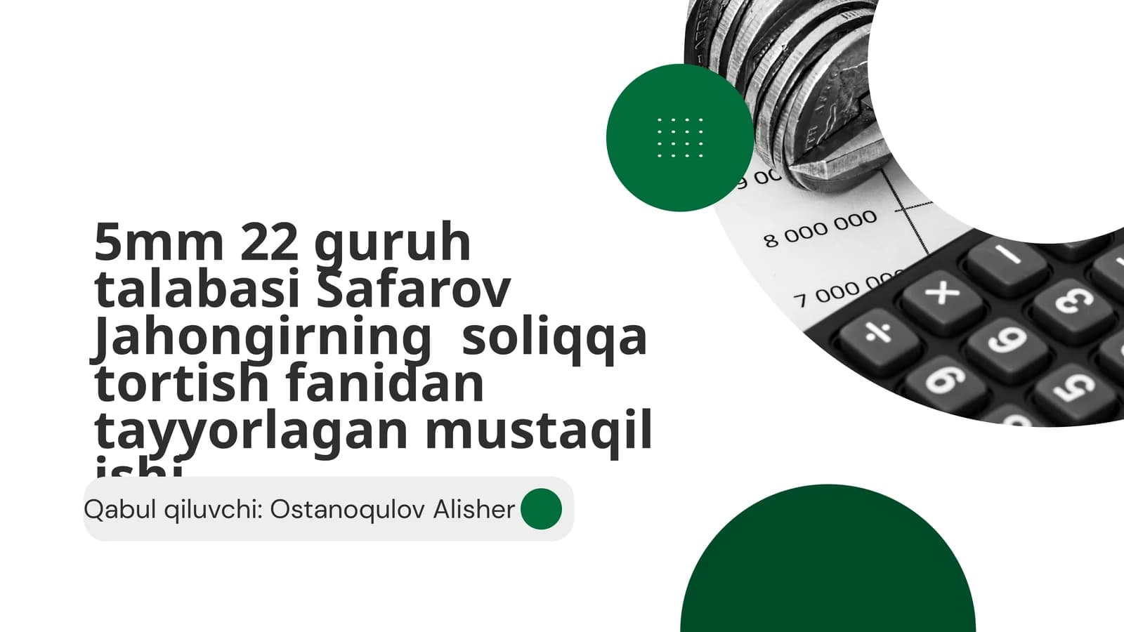Qo’shilgan qiymat solig'i (QQS)