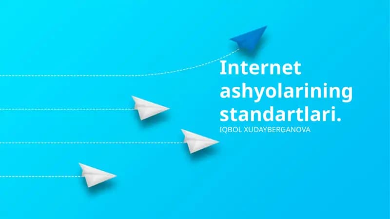 Internet ashyolarining standartlari