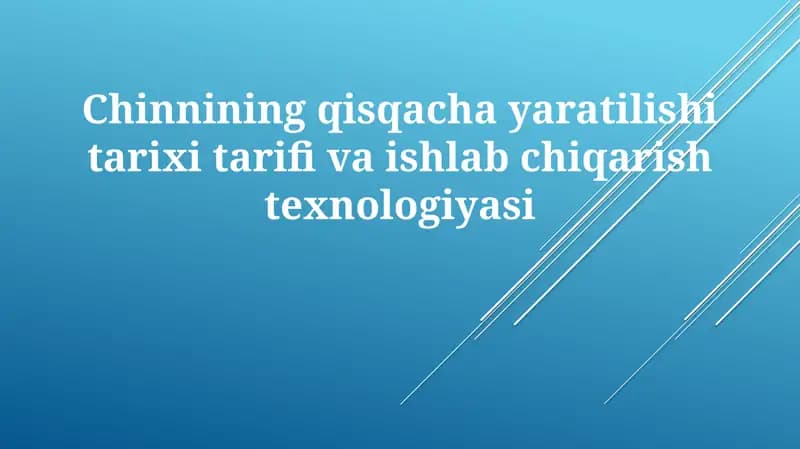Paxtaning qisqacha tarixi