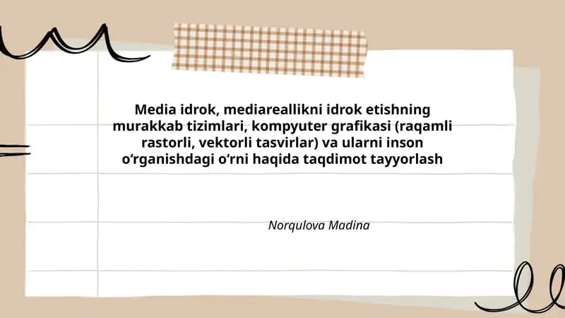 Media Idrok va Grafik Dizayn