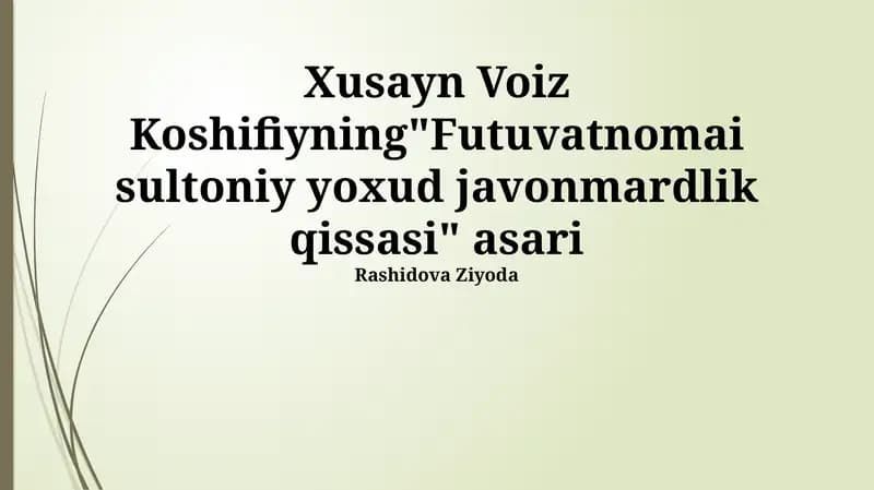 Sultonning jasorat kitobi