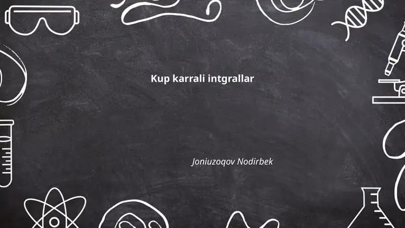 Kup karrali intgrallar