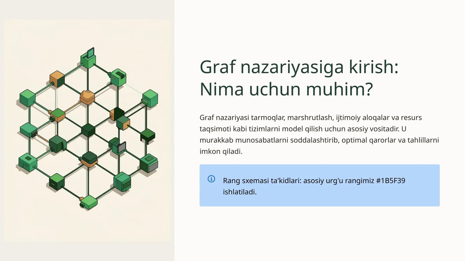 Graf nazariyasiga kirish: Nima uchun muhim?