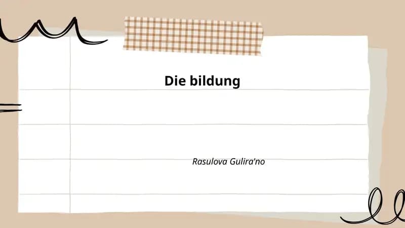 Das deutsche Bildungssystem