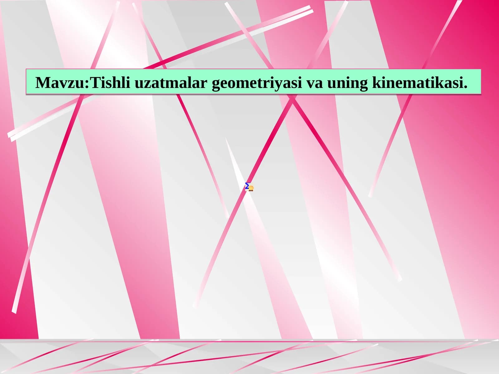 Tishli uzatmalar geometriyasi vauning kinematikasi