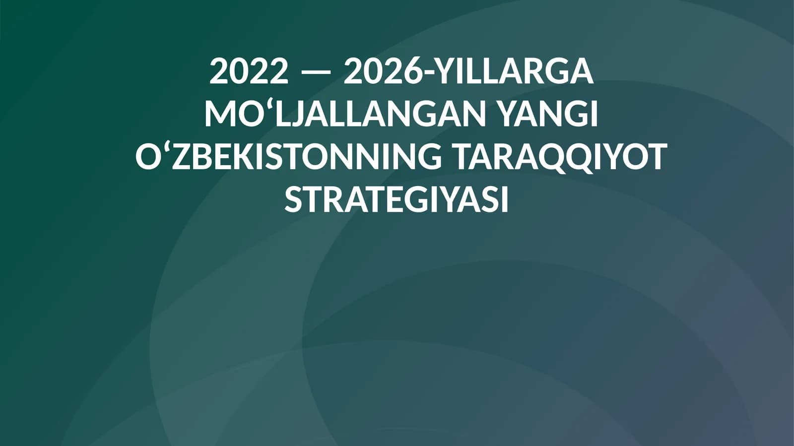 STRATEGIYANI TOLOV BO'YICHA SIFATINI O'NATISH