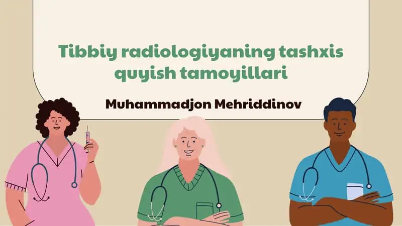 Tibbiy Radiologiyaning Tashxis Tamoyillari