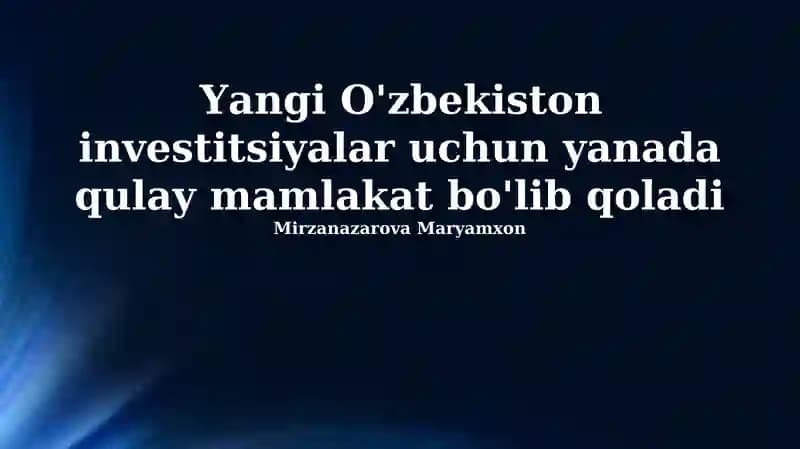 Investitsiya jozibadorligining oshishi