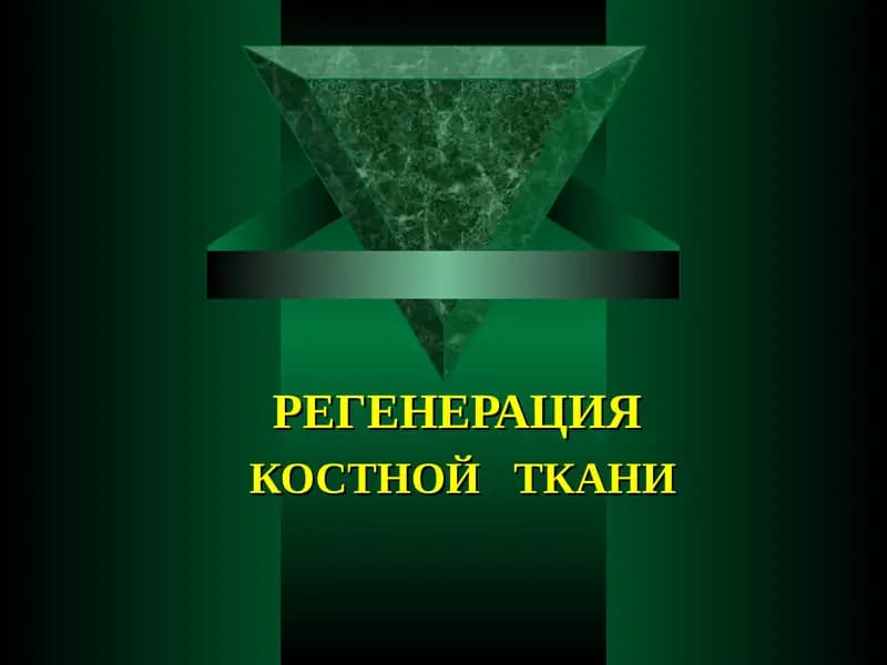 Физиологическая и репаративная регенерация костной ткани
