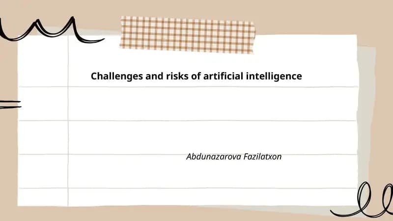 Challenges and risks of artificial intelligence