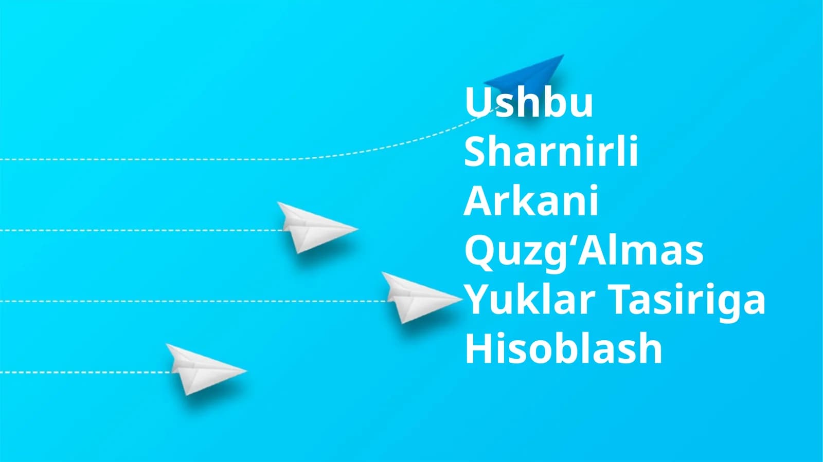 Sharnirli Arkani QuzgʻAlmas Yuklar Tasiriga Hisoblash