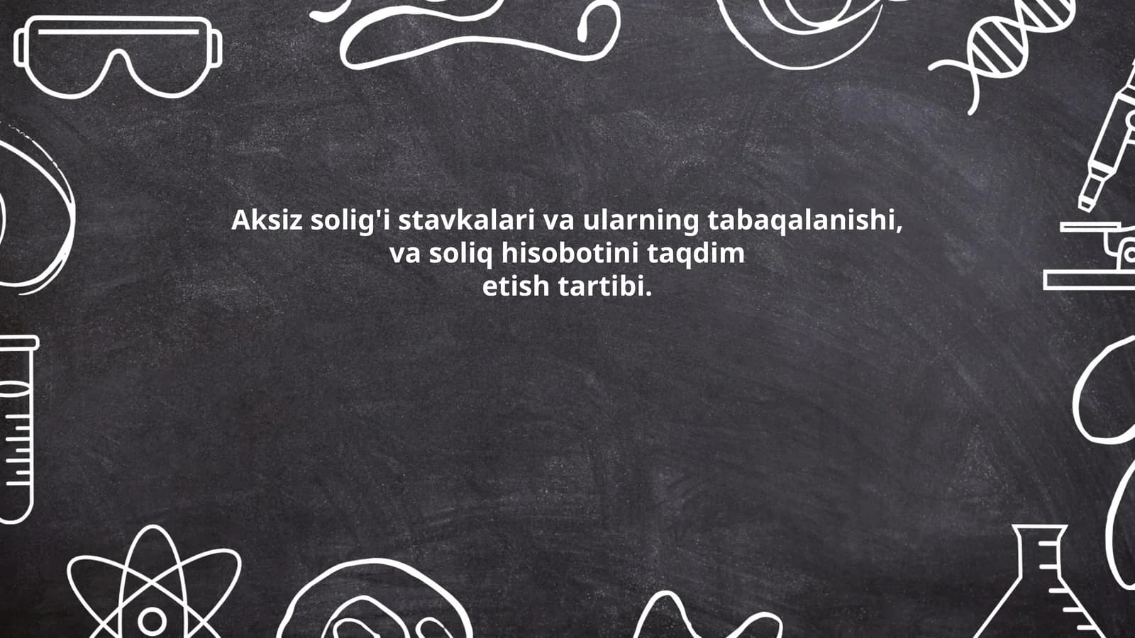 Aksiz solig'i stavkalari va ularning tabaqalanishi, va soliq hisobotini taqdim etish tartibi
