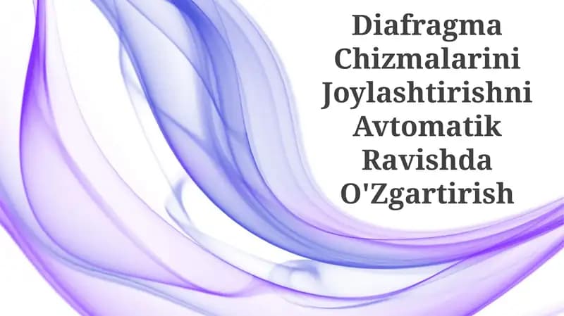 Diafragma Chizmalarini Joylashtirishni Avtomatik Ravishda O'Zgartirish