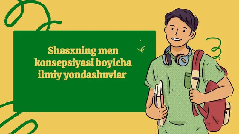 Shaxsning Men Konsepsiyasi