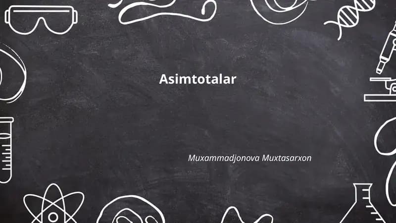 Asimtotalar