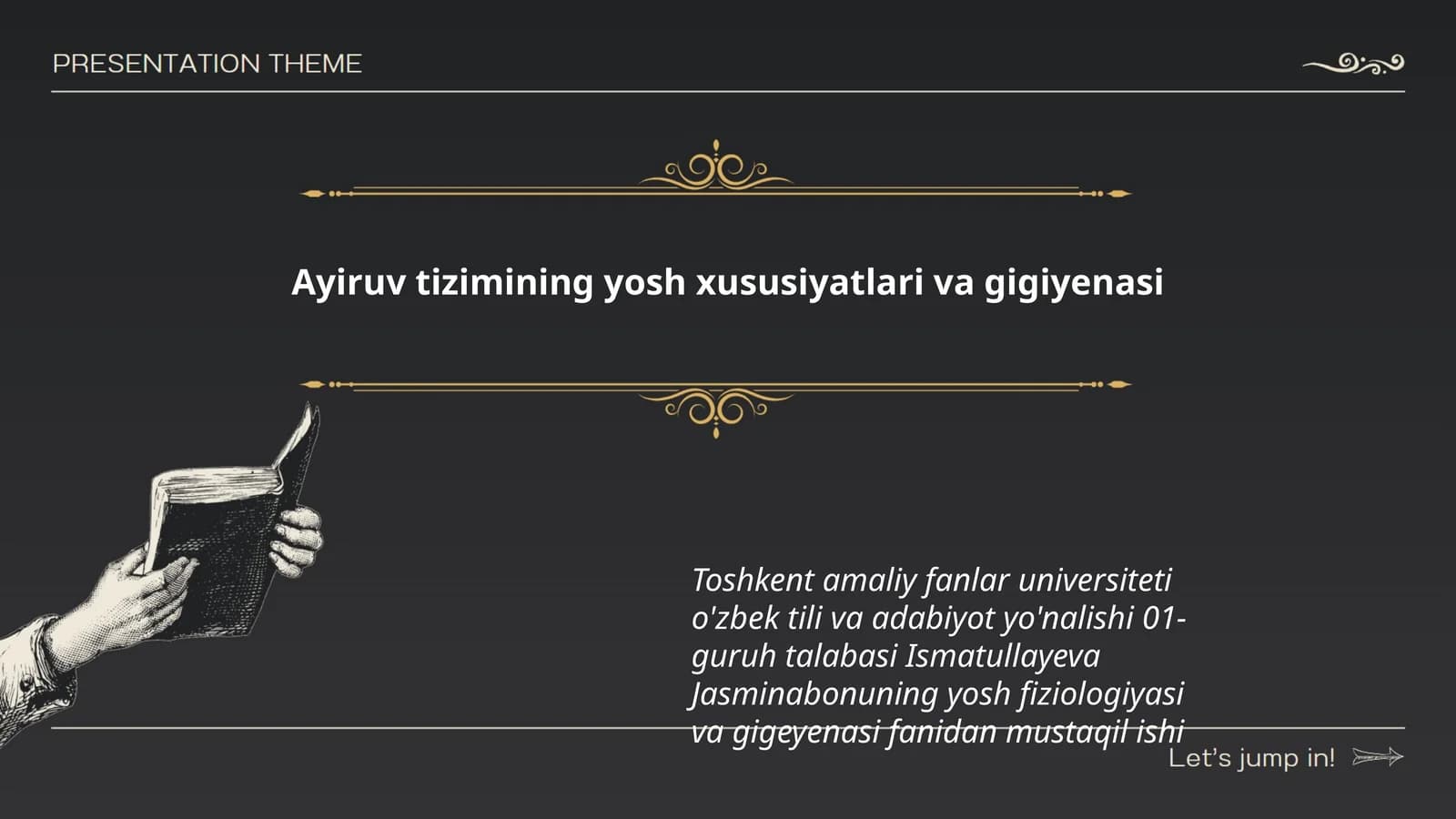 Ayiruv tizimining yosh xususiyatlari va gigiyenasi