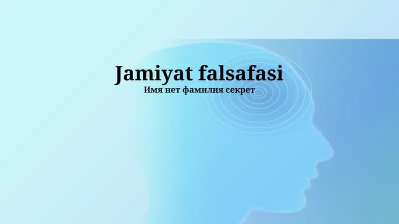 Jamiyat falsafasi