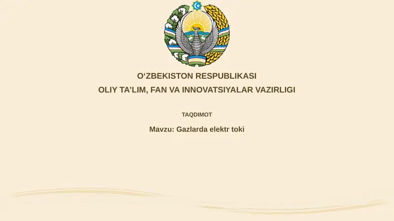 Gazlardagi elektr toki