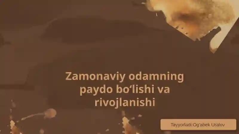 Zamonaviy odamning evolyutsiyasi