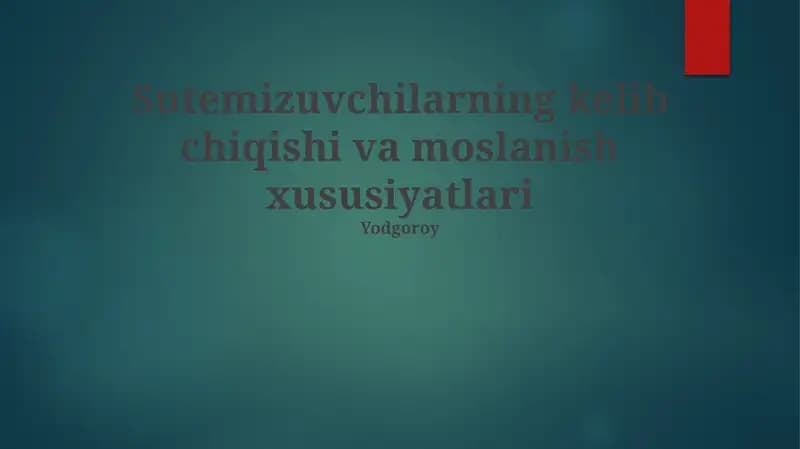 Filtr Oziqlantirishning Evolyutsion Ahamiyati