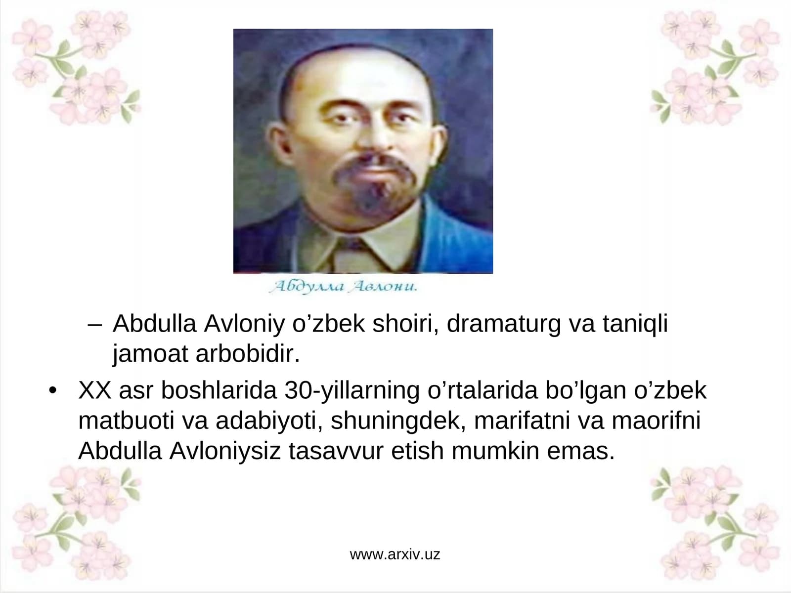 Abdulla Avloniy