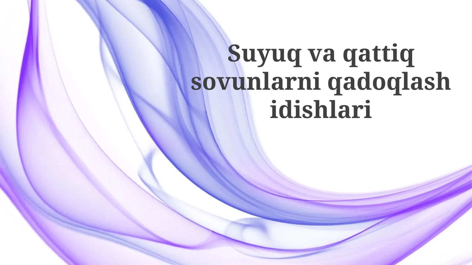 Suyuq va qattiq sovunlarni qadoqlash idishlari