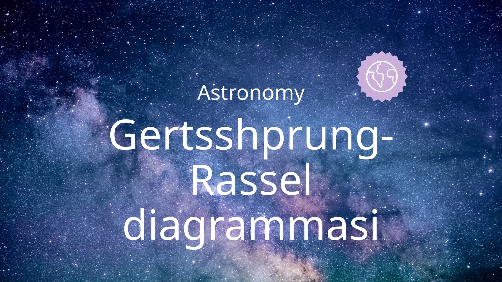 Gertsshprung-Rassel diagrammasi