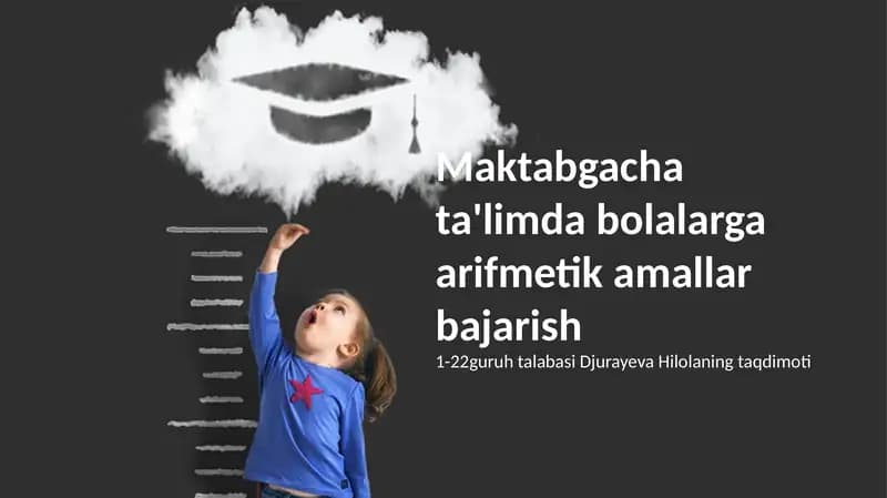 Arifmetika amallar bajarish