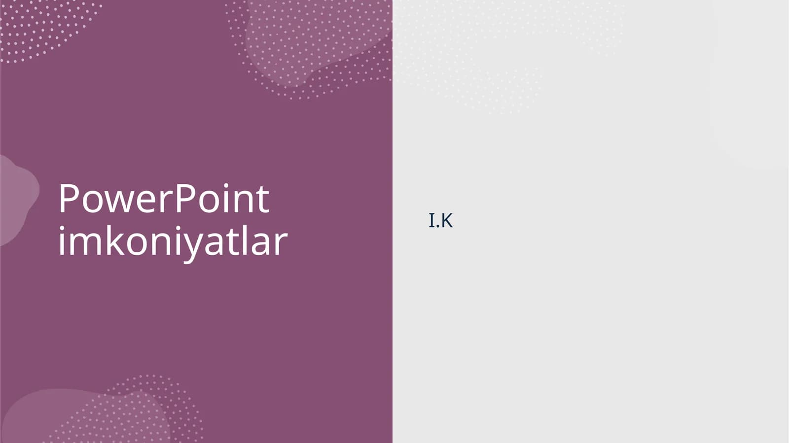 PowerPoint imkoniyatlar