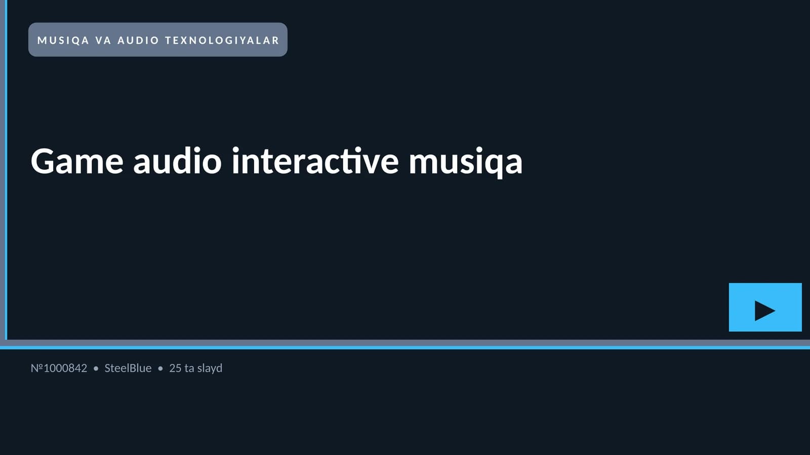Game audio interactive musiqa