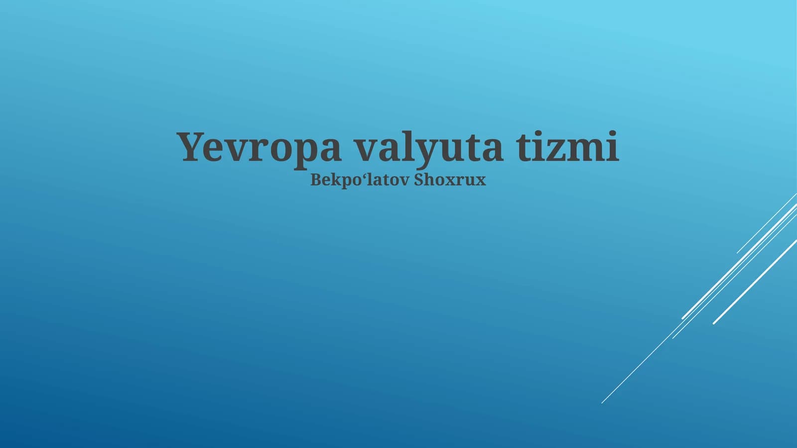 Evropa Pul Tizimi