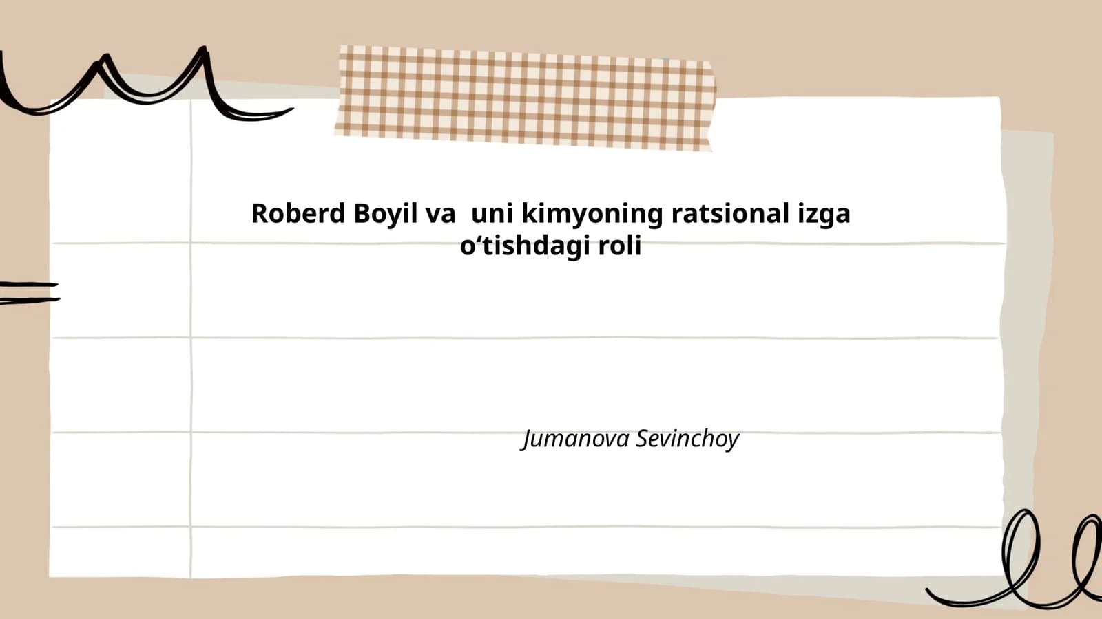 Robert Boyil va uni kimyoning ratsional izga o‘tishdagi roli