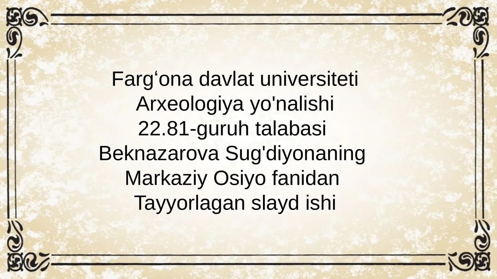 Afrosiyob va Ko’ktepa