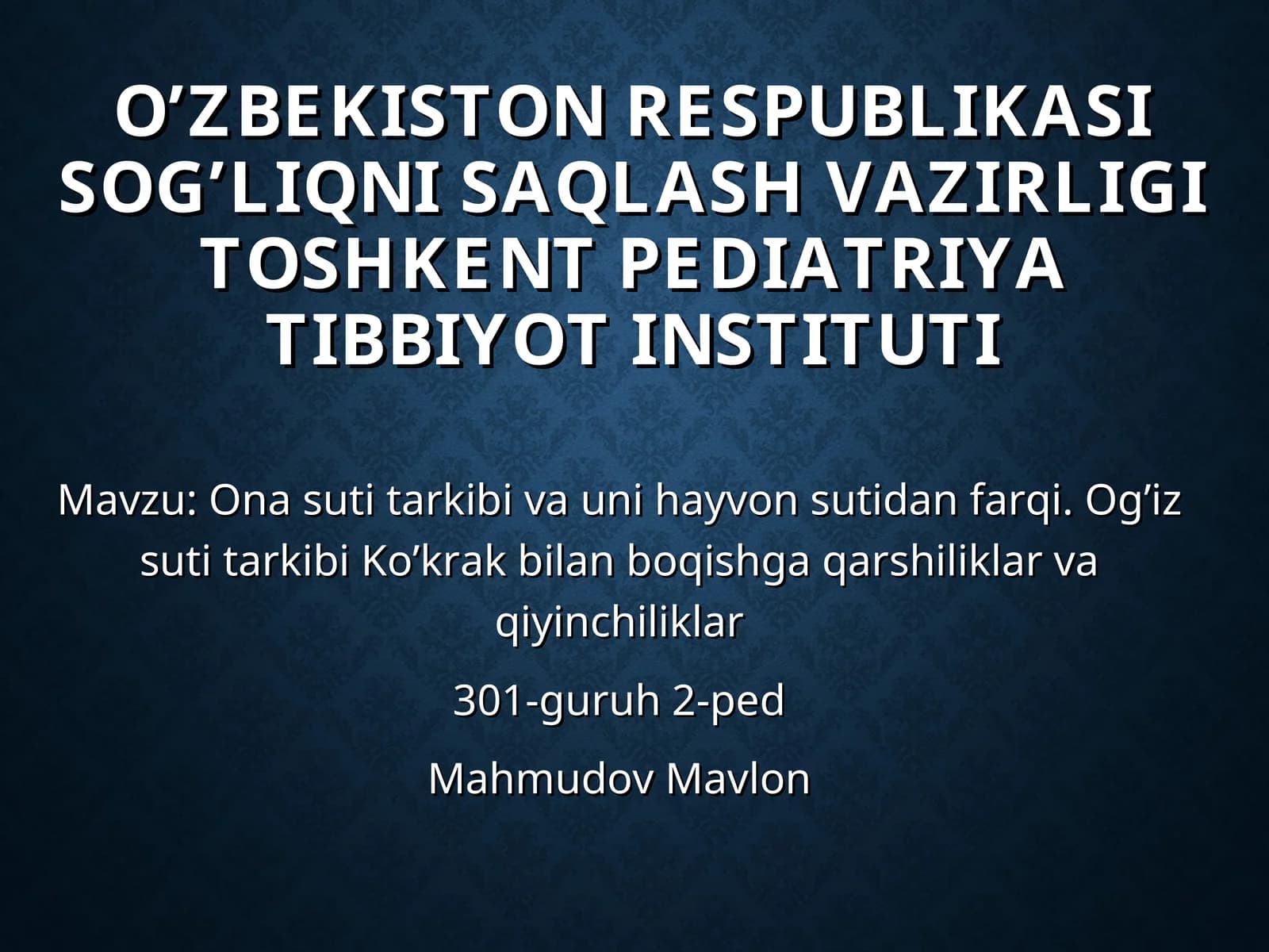 ONA SUTI TARKIBI