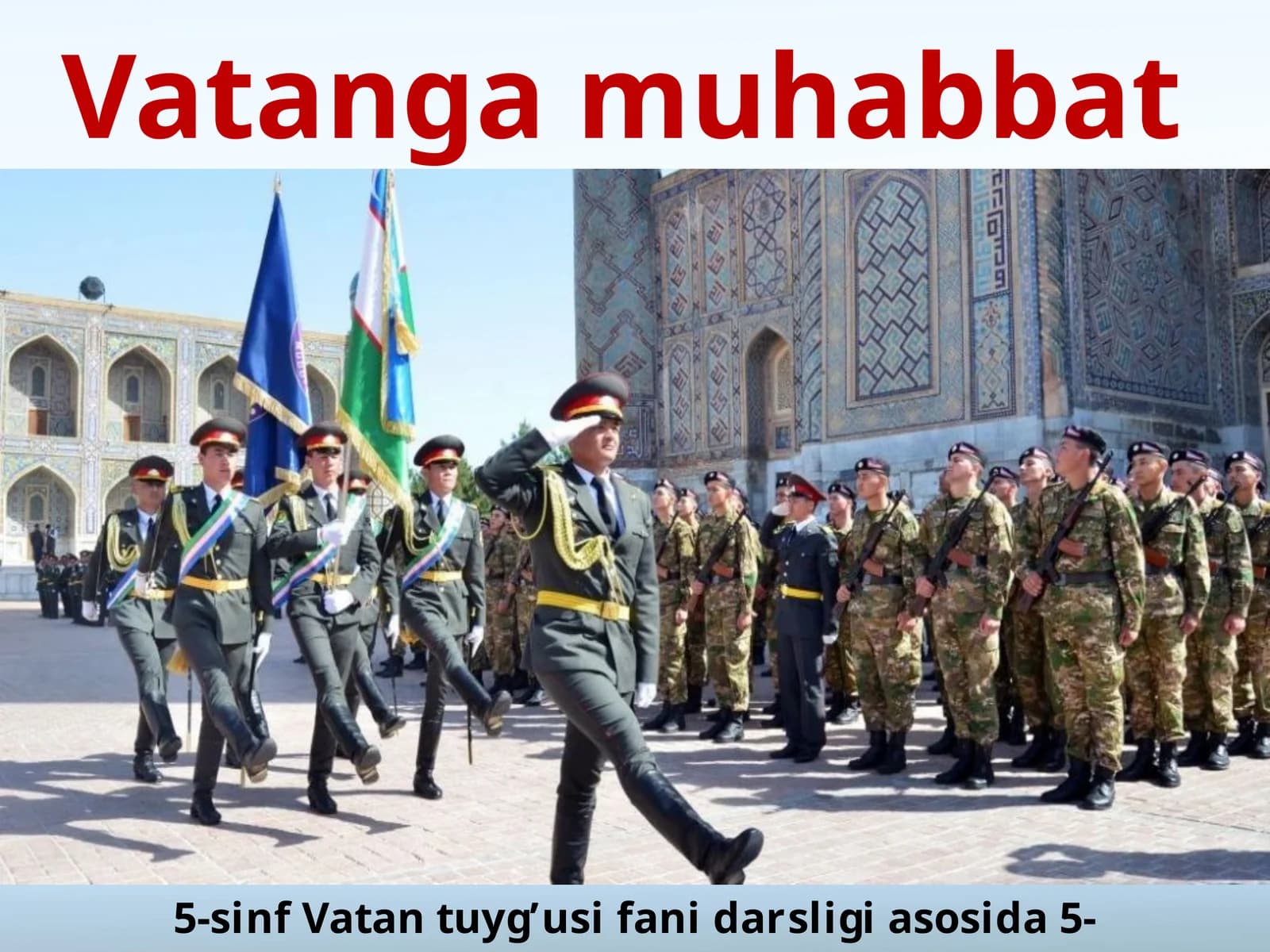 5-sinf Vatan tuyg'usi Vatanga muhabbat