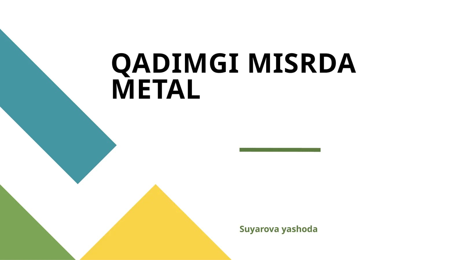 QADIMGI MISRDA METAL