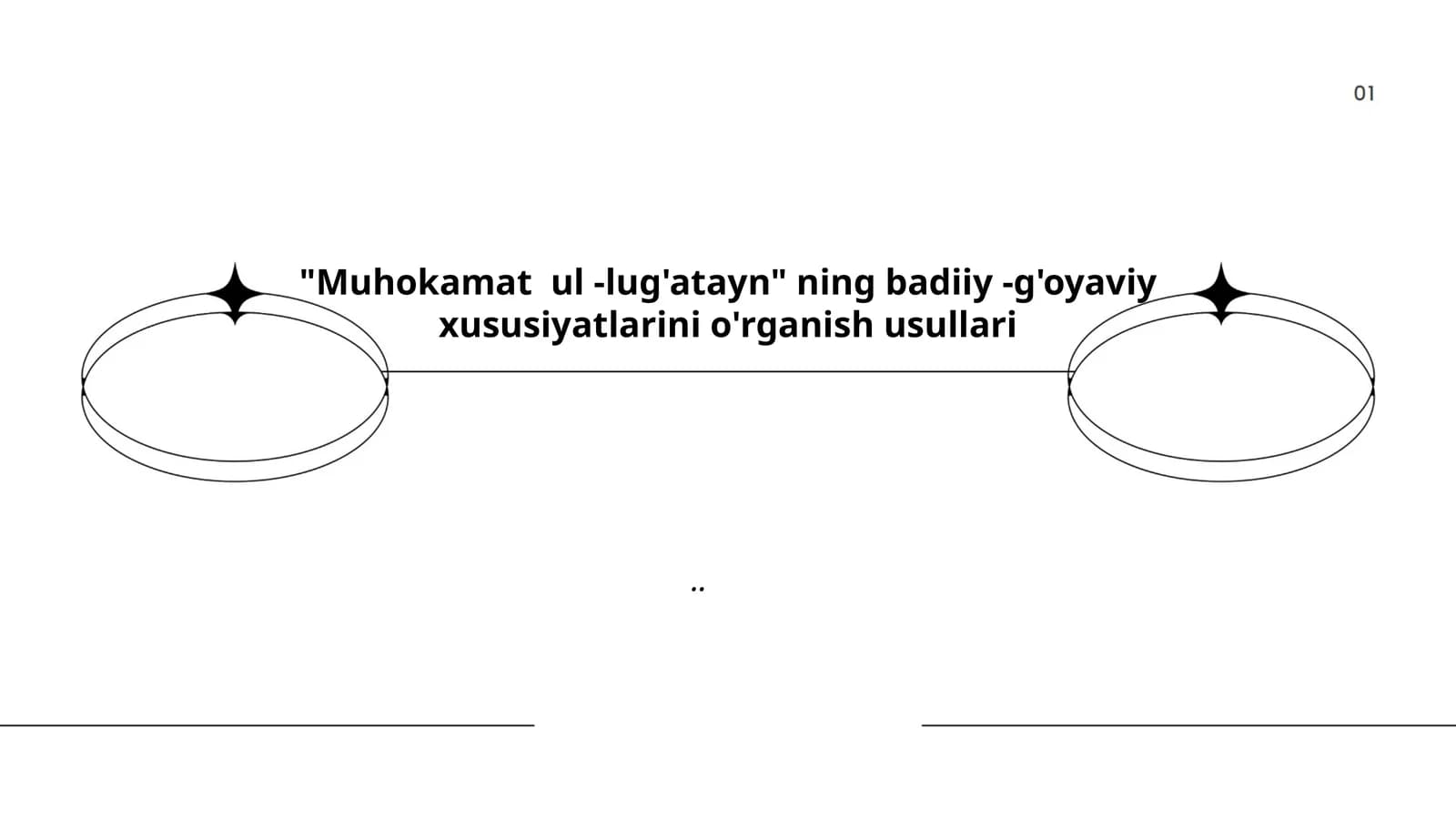 "Muhokamat  ul -lug'atayn" ning badiiy -g'oyaviy xususiyatlarini o'rganish usullari