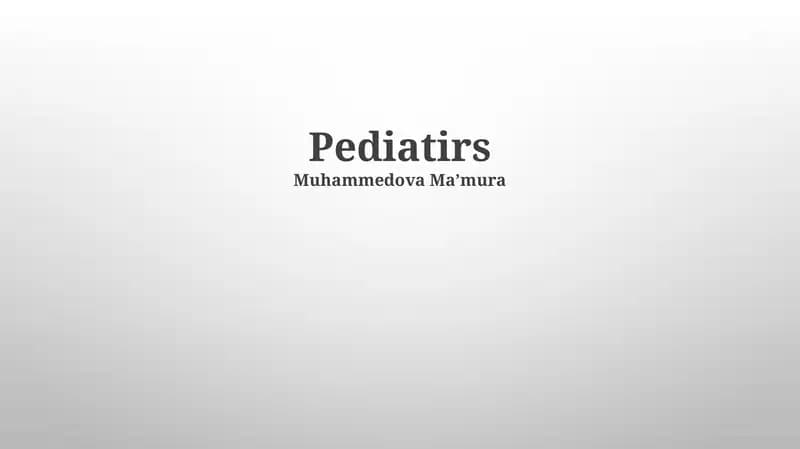 Pediatirs