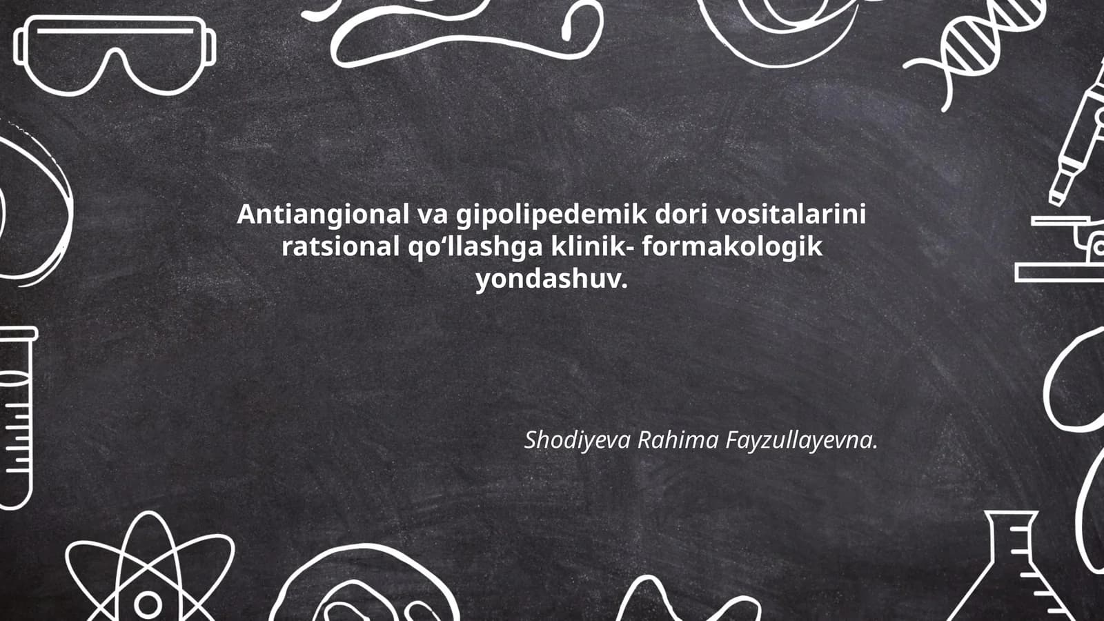 Antiangional va gipolipedemik dori vositalarini ratsional qoʻllashga klinik- formakologik yondashuv