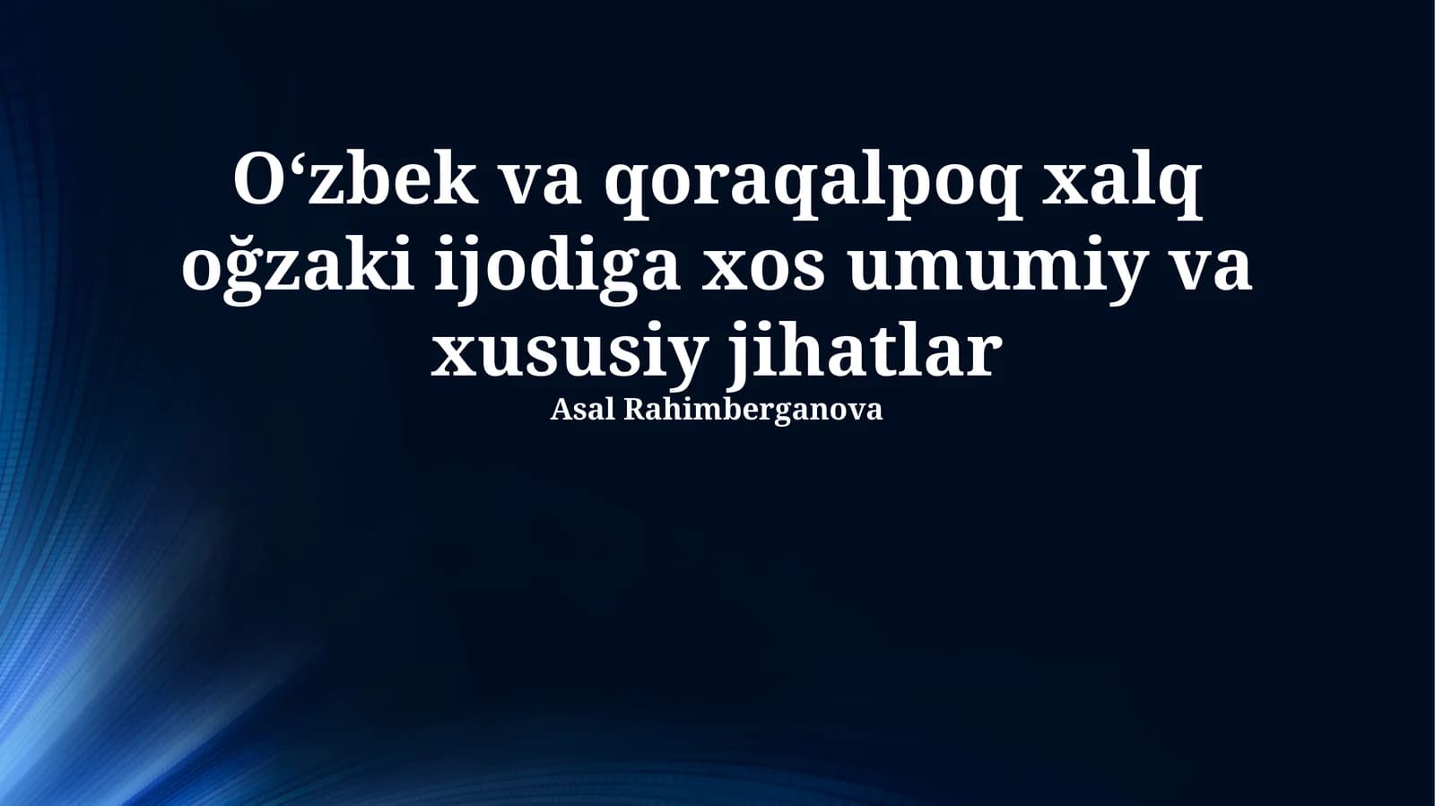 O‘zbek va qoraqalpoq dostonlari: o‘xshashlik va farqlar