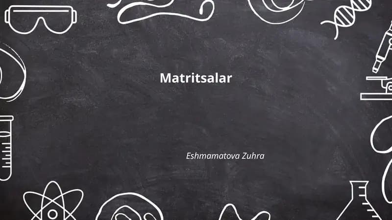 Matritsalar