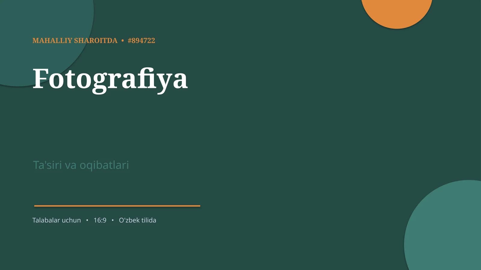 MAHALLIY SHAROITDA • #894722