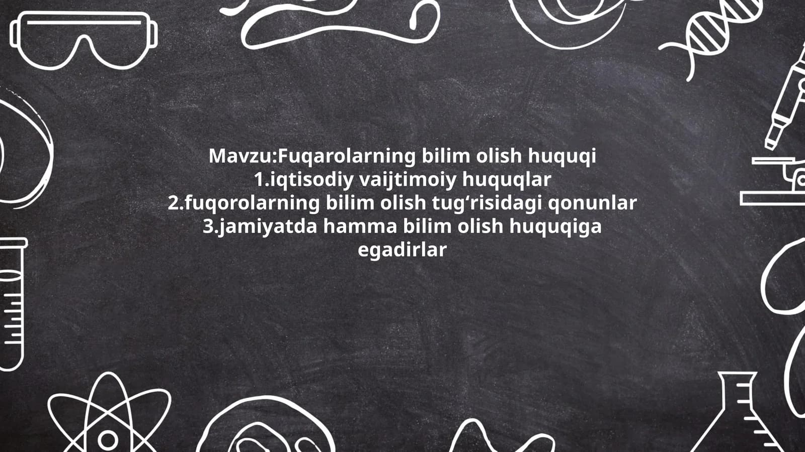 Fuqarolarning bilim olish huquqi